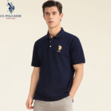 休闲百搭！U.S. Polo Assn. 美国马球协会 2025年夏季新款男士纯棉短袖POLO衫 多色￥69.00