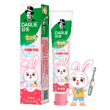 DARLIE好来 (原黑人)宝贝兔儿童牙膏 草莓味40g 共3支15元（合5元/件）