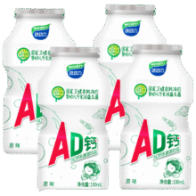 plus会员：味动力AD钙奶经典原味乳酸菌饮品100ml*4瓶3.58元/件