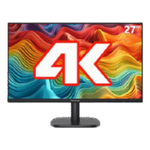 优派 27英寸4K超清显示器 10BIT 10.7亿 99%sRGB HDR10低蓝光不闪屏办公窄边框大屏 VA2763-4K-HD999元 (月销2000+)