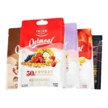 88VIP：欧扎克 水果坚果麦片燕麦片100g 任选3件 送一袋草莓味 到手4袋17.01元（合5.67元/件）+1元淘金币