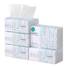 PurCotton 全棉时代 抽取式干湿两用洗脸巾加厚棉柔巾 80抽*8包新低53.65元包邮（6.7元/包）