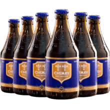 智美（Chimay）蓝帽啤酒 330ml*6瓶 修道院精酿 比利时进口 四料黑啤99.9元 (月销1000+)