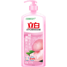 立白APG薄荷洗洁精食品用果蔬去油小苏打洗涤灵厨房餐具清洁剂洗碗液 青柠洗洁精 1kg 1瓶1.95元
