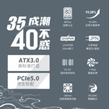 鑫谷（segotep）额定1250W 昆仑KL-1250G冰山版ATX3.0金牌全模组电源（银白定制线//支持4090/5090显卡）1049元 (券后省50,月销1000+)