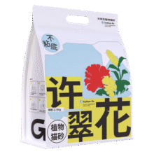高爷家许翠花植物猫砂木薯砂2.5kg 不易粘底结团力强 纯植物砂 原味2.5kg*1包29.9元