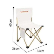 沃特曼 Whotman户外折叠椅 米白色36x36x60cm15.92元（需领券）