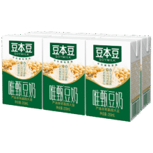 豆本豆 唯甄原味豆奶250ml*6盒6.9元包邮