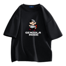 20点：GENIOLAMODE短袖T恤男2025新款纯棉卡通印花t恤宽松休闲舒适百搭男士五分袖17.95元