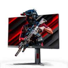 AOC 23.8英寸 FastIPS 180Hz 1ms HDR 93%P3色域 每台校色 低蓝光游戏电竞电脑显示器 宙斯盾系列24G4739元 (月销1w+)