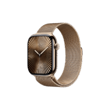 Apple/苹果 Watch Series 10 智能手表 46mm钛金属 金色 米兰尼斯 蜂窝版5485.8元（需领券）