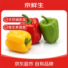 京百味 山东彩椒三色圆椒甜椒新鲜蔬菜沙拉配菜净含量3斤源头直发10.47元