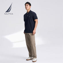NAUTICA 男装25春夏商务休闲舒适亲肤棉氨透气短袖POLO男 藏青4NV M87.68元