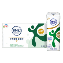 伊利 舒化无乳糖牛奶低脂型220ml*24盒/箱 零乳糖  礼盒装74.9元 (券后省10)