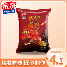亲亲（Qinqin）虾条簋街爆辣小龙虾味6.6元（需领券，合2.2元/件）