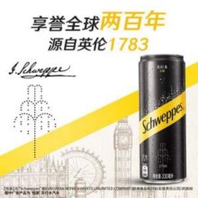 可口可乐 Schweppes 怡泉 0糖0卡原味苏打水 330ml*24罐*2件新低60.74元包邮（1.27元/罐）