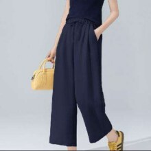 27日10点：ELANIE RIESE 天丝裤含亚麻 薄款小个子休闲裤84元