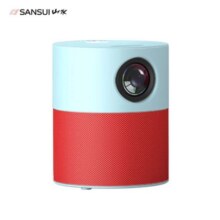 SANSUI山水 1080P卧室投影仪 家用家庭影院超高清白天直投 迷你投影机（超高亮度 小巧便携） S3真1080P【4K解码 HIFI级音响】蓝红299.5元（需领券）