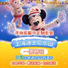 【接送+接机】迪士尼1大2小+三钻酒店任选2晚原价7853元，现价1310