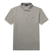 GANT/甘特【100%棉】夏男士休闲时尚印花logo翻领短袖T恤POLO衫 93-灰色 L243.8元