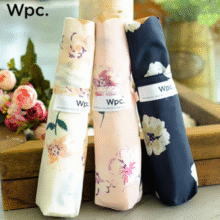WPC. 少女花朵印花六骨三折便携款轻量雨伞 170g￥65.00
