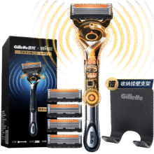 京东百亿补贴：Gillette 吉列*博朗 锋隐致顺 微震混动Pro 手电2合1 剃须刀 1刀架+5刀头+1挂壁支架 礼盒装201.52元 包邮（多重优惠）
