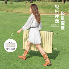 清系 WATER CLEAR 户外折叠桌椅野餐露营桌子套装阳台休闲庭院 长桌（白）50.4元