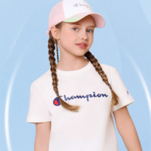 Champion 冠军 男女童25夏季原纱凉感运动短袖T恤25SS-TX302￥80.10 4.2折