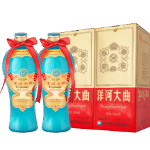 需抢券、Plus会员：洋河大曲 老天蓝 双瓶装白酒 55%vol 500mL 2瓶79元