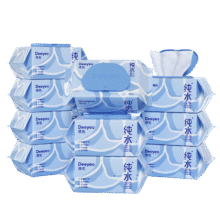 京东百亿补贴、PLUS：德佑 纯水湿巾大包80抽*10包加厚款湿纸巾 弱酸离子水亲肤56.91元