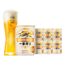 需首购礼金，plus会员:麒麟（Kirin）一番榨黄啤酒135ml*6罐 迷你装日本原装进口49.83元