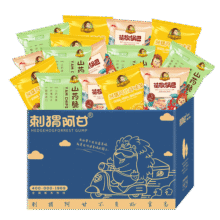 刺猬阿甘花椒锅巴山药脆片虾味条办公室休闲零食一整箱 三种口味 15包*1箱19.9元