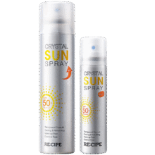 RECIPE玥之秘水晶防晒喷雾180+50ml防水防汗持久紫外线防晒霜套装SPF50+53.96元（PLUS）