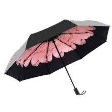 C'mon 防晒太阳伞三折晴雨伞遮阳伞女防紫外线upf50+ 胭脂粉三折伞35.1元