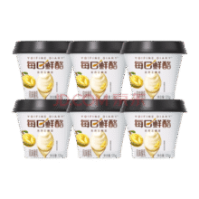 蒙牛 国产每日鲜酪苏丹王榴莲风味酸奶 125g×6杯￥19.94