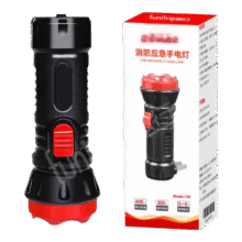 消防小手电筒 出租房屋LED强光手电筒直充式家用应急夜间户外救援 1个装