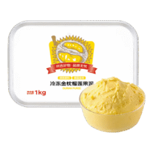 plus会员:京鲜生 泰国冷冻金枕头榴莲果泥1kg/盒23.3元/斤，共186.42元（合46.6元/件）