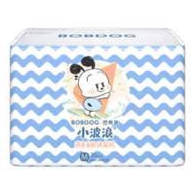 巴布豆(BOBDOG)小波浪超柔亲肤M90片(6-11KG)婴儿尿不湿 柔软透气不闷热72元 (券后省20,月销1000+)