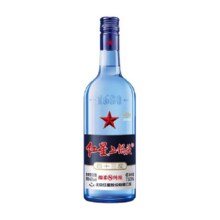 红星二锅头绵柔43度白酒750ml43.7元