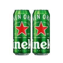 【特惠装】Heineken/喜力啤酒500ml*2罐批发全麦酿造经典官方正品8.9元 (券后省21)