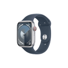国补，PLUS会员：Apple/苹果 Watch Series 9 智能手表GPS+蜂窝款45毫米银色铝金属表壳风暴蓝色运动型表带2451.84元（国补云闪付领券，PLUS）