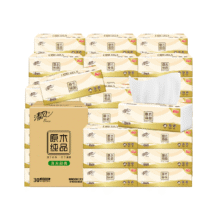 88vip/清风原木纯品3层100抽30包抽纸26.88元