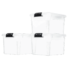 禧天龙塑料衣物收纳箱玩具整理箱30L 透明  3个装 不带轮84.15元（需领券）