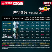 SANYOU 中国航天 汽车贴膜 魅蓝/黛绿/靓黑+ 全车防晒贴膜171.75元