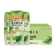 88VIP:意文100%椰子水饮品250ml×24盒33.67元+6.98元淘金币