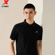 透气吸汗！XTEP 特步 男士速干薄款短袖POLO衫 多色￥30.65 3.9折