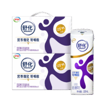 伊利 舒化无乳糖牛奶 零乳糖好吸收 优质乳蛋白 高钙型220ml*12*2箱63.8元（需领券）