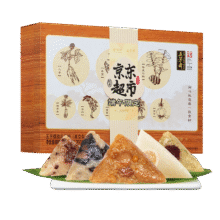 五芳斋x京觅粽子礼盒 药食同源14粽7味 五芳檀雅1400g 燕窝粽中华老字号*3件33.57元（合11.19元/件）