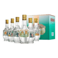 文君酒情怀装 45度 125ml小酒版 浓香型白酒 小酌自饮（日期于外盒上，光瓶无日期） 125ml*6瓶 1提146元 (券后省54)