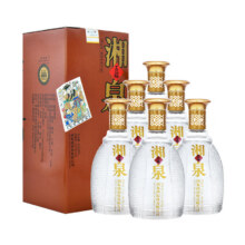 PLUS：酒鬼 五福湘泉 馥郁香型白酒 52度 500ml*6瓶 整箱装265.12元（需领券）